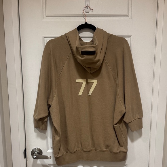 ESSENTIALS French Terry Three-Quarter Sleeve 77 Hoodie- small - Picture 6 of 9